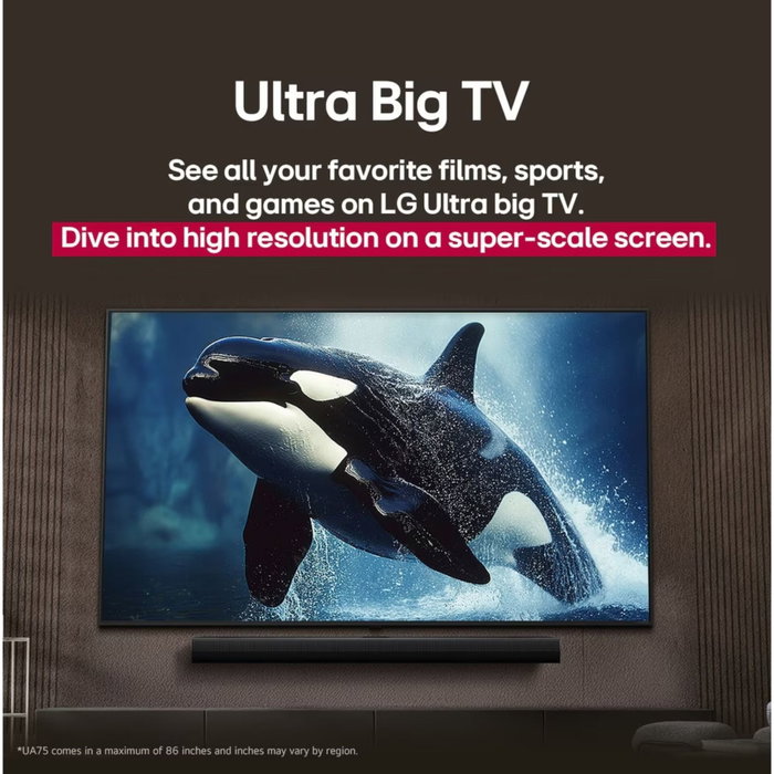 LG 65UA74006LB Smart TV 65 Pulgadas UHD 4K webOS 25 LG 65UA74006LB Smart TV 65 Pulgadas UHD 4K webOS 25