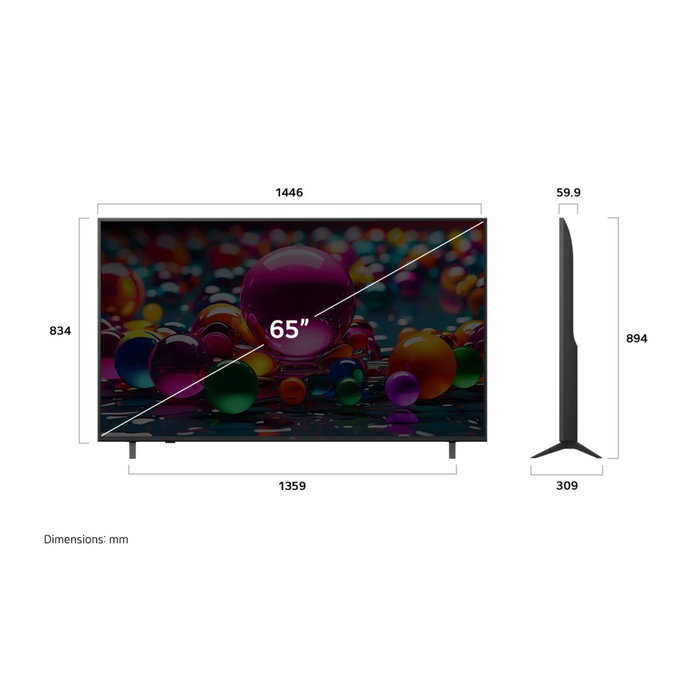 LG 65UA74006LB Smart TV 65 Pulgadas UHD 4K webOS 25 LG 65UA74006LB Smart TV 65 Pulgadas UHD 4K webOS 25