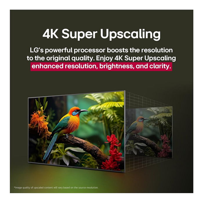 LG 65" 165.1 cm (65UA74006LB) Smart TV UHD 4K LED WebOS 25, WiFi, Bluetooth, HDR10, Negro