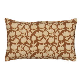 Cojín Beige-Marrón 100% Algodón 50 X 30 cm (Set de 2)