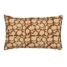 Ixia Cojín Beige-marrón 100% Algodón 50 x 30 cm