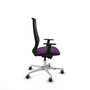 PIQUERAS Y CRESPO Silla de oficina Mardos con mecanismo Sincro/Traslack, Morado y Negro