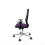 PIQUERAS Y CRESPO Silla de oficina Mardos con mecanismo Sincro/Traslack, Morado y Negro