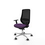 PIQUERAS Y CRESPO Silla de oficina Mardos con mecanismo Sincro/Traslack, Morado y Negro