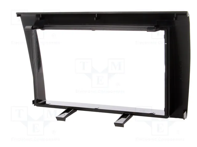 ACV Bastidor de montaje de radio para Fiat 2 DIN, brillo negro