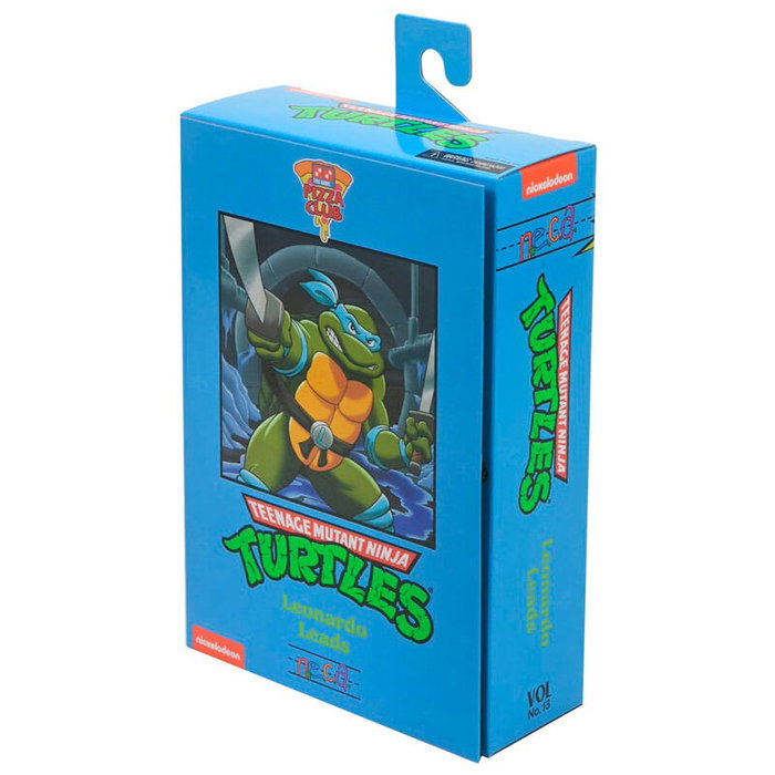 NECA Ultimate Leonardo VHS Scale Action Figure 18 cm Teenage Mutant Ninja Turtles Cartoon Edition