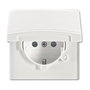 BUSCH-JAEGER Toma de corriente con tapa abatible IP44 BJ 20 EUGKB-34-101 Blanco