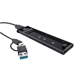 Trust Caja Externa M.2 para SSD 2230/2242/2260/2280 USB-C USB 3.2 Gen 2 Negro