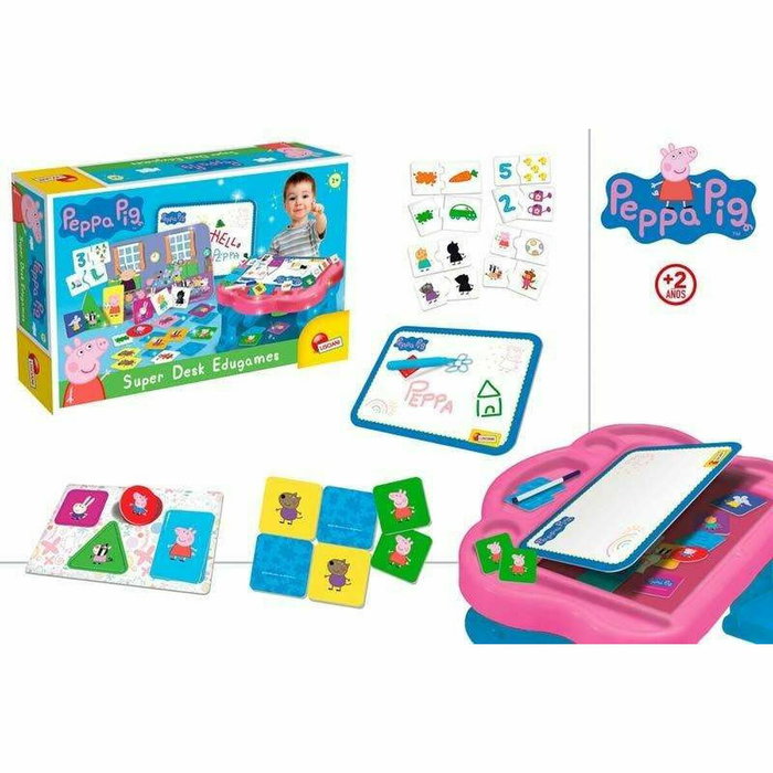 Lisciani Giochi Super escritorio de actividades Peppa Pig con 10 juegos Lisciani Giochi Super escritorio de actividades Peppa Pig con 10 juegos