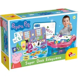 Lisciani Giochi Escritorio de Actividades Peppa Pig con 10 Juegos Educativos para Niños +2 Años