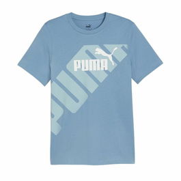 Camiseta de Manga Corta Hombre Puma POWER Graphic Azul