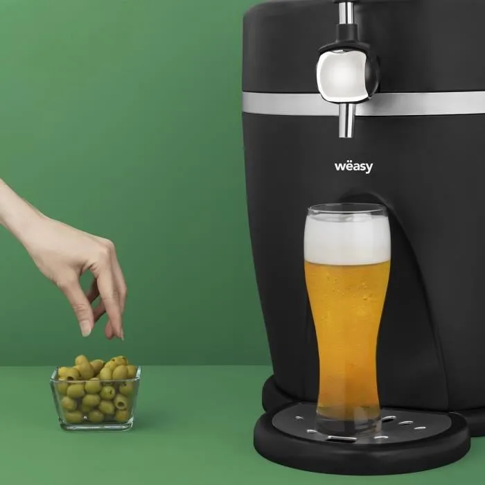 Weasy PINT568 Dispensador de Cerveza 5L con Temperatura de 3°C a 6°C y 60W