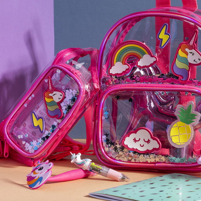 The Concept Factory Riñonera Infantil Rosa Parches