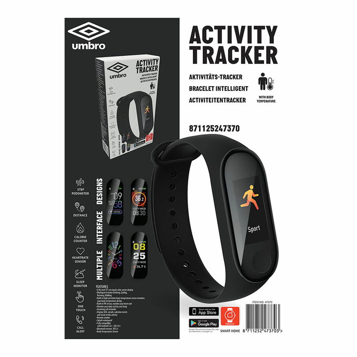 Umbro Pulsera monitor de actividad Negra Umbro Pulsera monitor de actividad Negra