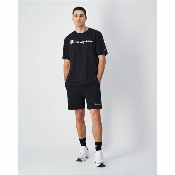 Pantalones Cortos de Hombre Champion Negro Pantalones Cortos de Hombre Champion Negro