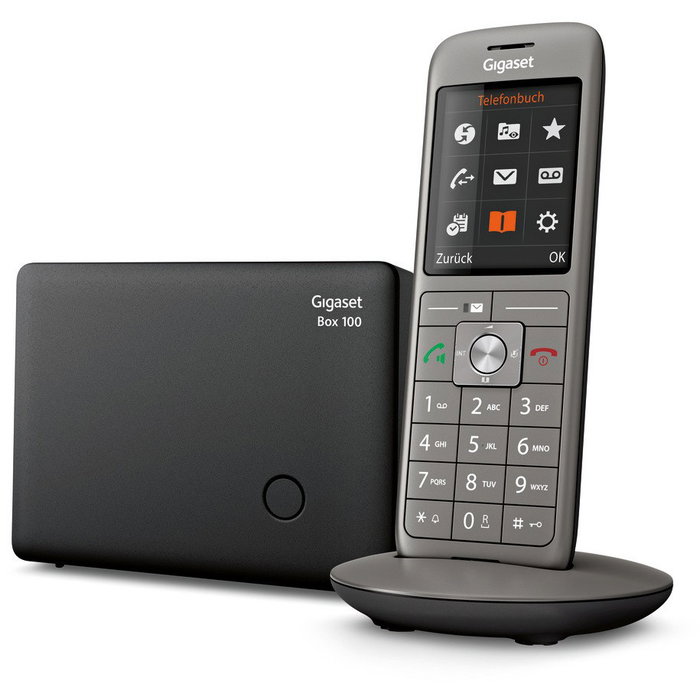 Gigaset CL660 Teléfono DECT Inalámbrico con Manos Libres y Agenda de 400 Entradas, Antracita y Negro