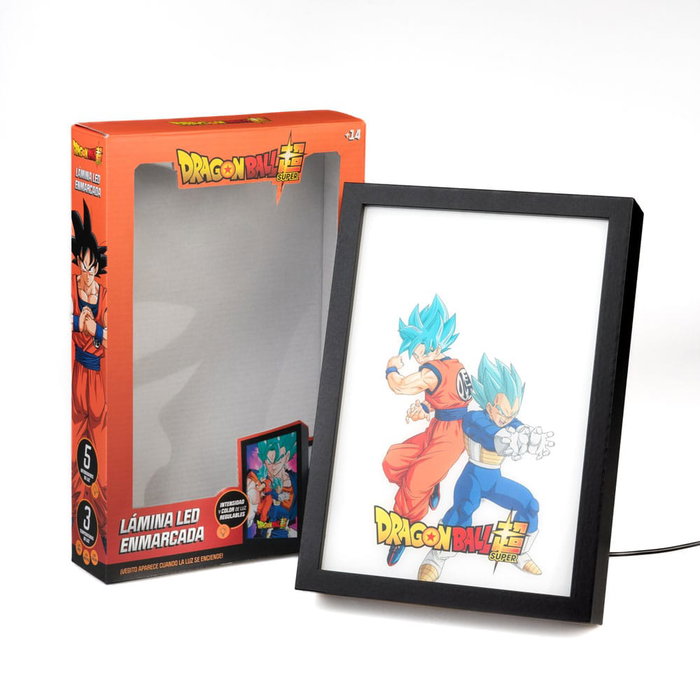 Dragon Ball Super Lámina LED enmarcada