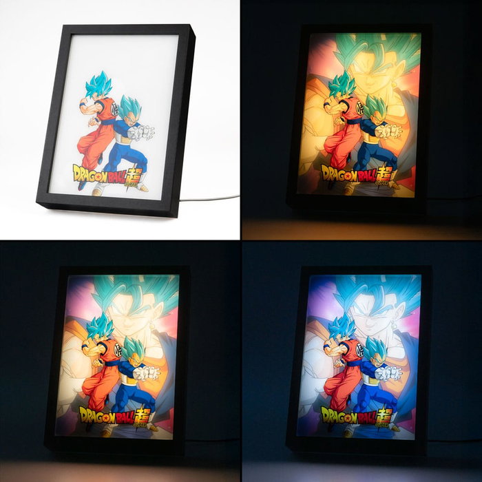 Dragon Ball Super Lámina LED enmarcada
