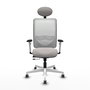 PIQUERAS Y CRESPO Silla de oficina Zulema con mecanismo Sincro/Traslack, Blanco