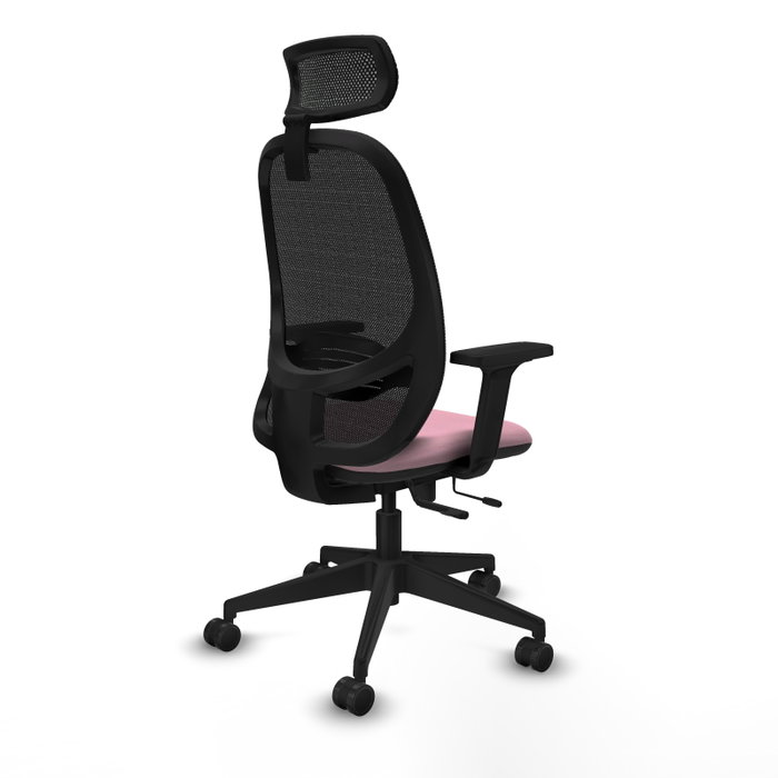 PIQUERAS Y CRESPO Silla de oficina Cilanco Rosa y Negro PIQUERAS Y CRESPO Silla de oficina Cilanco Rosa y Negro