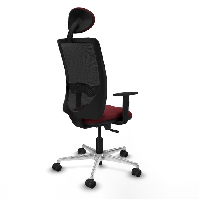 PIQUERAS Y CRESPO Silla de oficina Zulema con Mecanismo Sincro, Granate y Negro PIQUERAS Y CRESPO Silla de oficina Zulema con Mecanismo Sincro, Granate y Negro