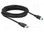 DeLOCK Cable USB 3.2 Gen 1 de Tipo-A a Tipo-B 5 m Negro