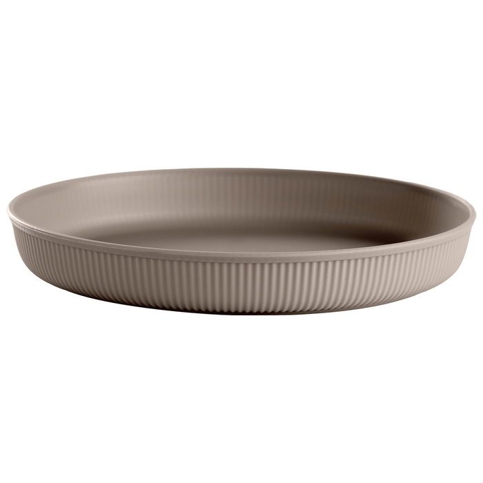 Day - Juego de 4 Platos d.20 cm, Mate, Colores Surtidos (Azul, Beige, Marrón), Aptos Lavavajillas y Microondas