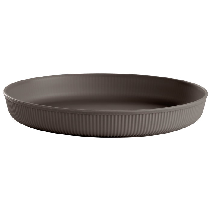 Day - Juego de 4 Platos d.20 cm, Mate, Colores Surtidos (Azul, Beige, Marrón), Aptos Lavavajillas y Microondas