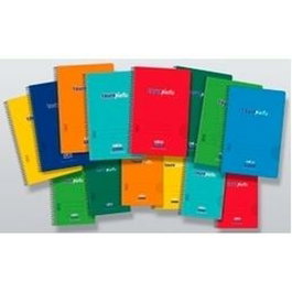 Zorrilla Set de 8 Cuadernos de Espiral Tauroplastic Cuarto Horizontal 90gr Colores Surtidos