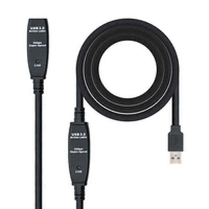 Nanocable Cable USB 3.0 prolongador con amplificador 15m Negro Nanocable Cable USB 3.0 prolongador con amplificador 15m Negro