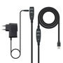 Nanocable Cable USB 3.0 prolongador con amplificador 15m Negro