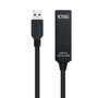 Nanocable Cable USB 3.0 prolongador con amplificador 15m Negro