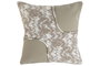 DKD Home Decor Cojin Beige 45 x 45 x 10 cm Tejido Poliester Jacquard Pu