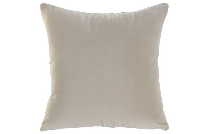 DKD Home Decor Cojin Beige 45 x 45 x 10 cm Tejido Poliester Jacquard Pu DKD Home Decor Cojin Beige 45 x 45 x 10 cm Tejido Poliester Jacquard Pu