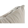 DKD Home Decor Cojín Jacquard PU Beige 45x10x45 cm