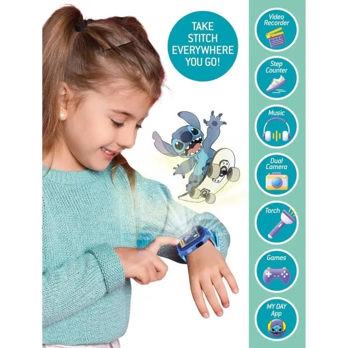 Lisciani Giochi STITCH Reloj Educativo LIS8008324107230 Esferas Personalizables 5 Juegos Interactivos Lisciani Giochi STITCH Reloj Educativo LIS8008324107230 Esferas Personalizables 5 Juegos Interactivos