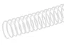 Q-connect Espiral 64 5:1 Blanco para Encuadernación de 6 mm, Caja de 200 Unidades
