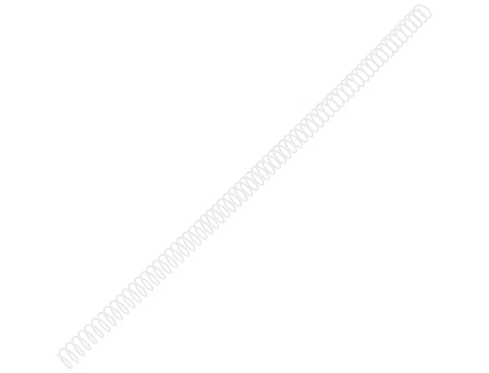 Q-connect Espiral 64 5:1 Blanco para Encuadernación de 6 mm, Caja de 200 Unidades
