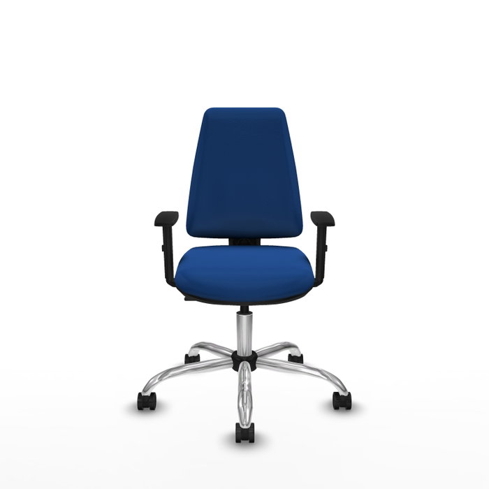 PIQUERAS Y CRESPO Silla de oficina Elche Azul con mecanismo Contacto permanente