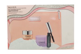 Clinique Eyes On The Fly Gift Set 3.5ml High Impact Mascara + 15ml Take The Day Off Cleansing Balm + 15ml All About Eyes Eye Cream + Pouch