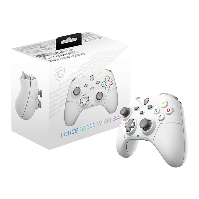 MSI FORCE GC300 W WHITE Wireless Gamepad Blanco