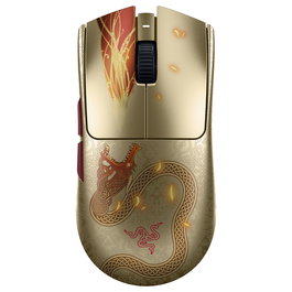 Razer Viper V3 Pro Counter-Strike 2 Edition Ratón Gaming Inalámbrico/Alámbrico USB-C 35000 DPI Ergonómico Derecho 54g Oro Amarillo