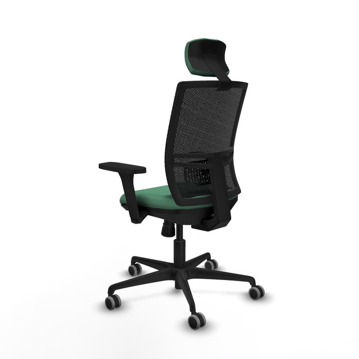 PIQUERAS Y CRESPO Silla de oficina Yunquera Verde esmeralda y Negro PIQUERAS Y CRESPO Silla de oficina Yunquera Verde esmeralda y Negro