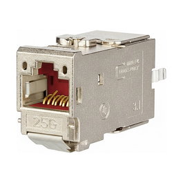 METZ CONNECT MC 25G-net Módulo de conexión RJ45, Categoría 6A, Blindado