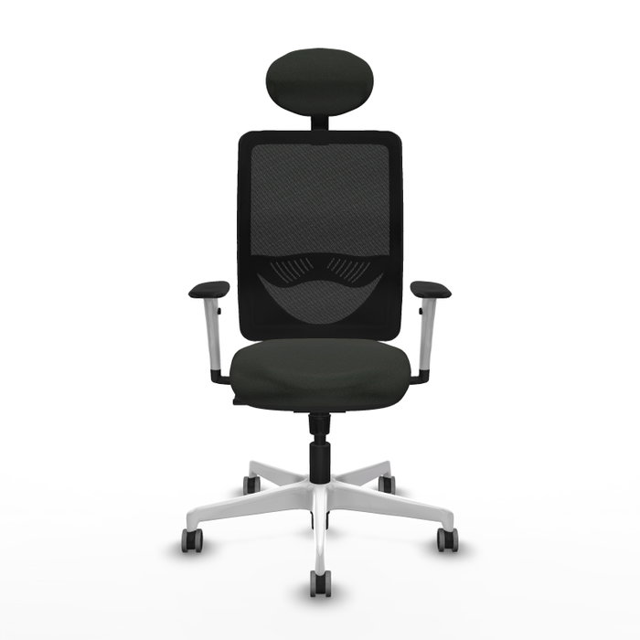 PIQUERAS Y CRESPO Silla de oficina Zulema con mecanismo Sincro y cabecero fijo, Negro PIQUERAS Y CRESPO Silla de oficina Zulema con mecanismo Sincro y cabecero fijo, Negro