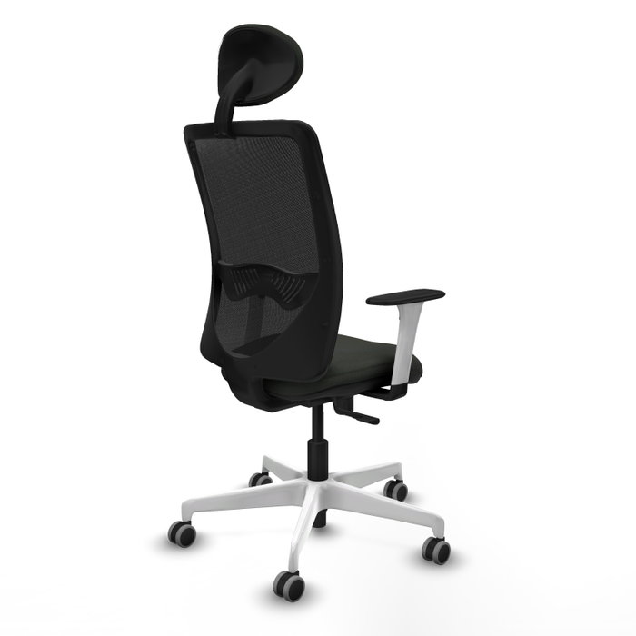 PIQUERAS Y CRESPO Silla de oficina Zulema con mecanismo Sincro y cabecero fijo, Negro PIQUERAS Y CRESPO Silla de oficina Zulema con mecanismo Sincro y cabecero fijo, Negro