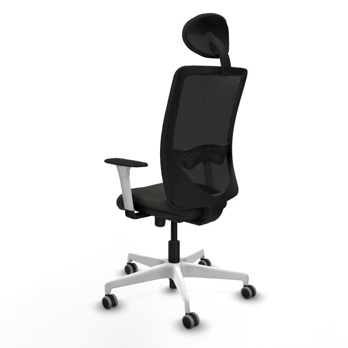 PIQUERAS Y CRESPO Silla de oficina Zulema con mecanismo Sincro y cabecero fijo, Negro PIQUERAS Y CRESPO Silla de oficina Zulema con mecanismo Sincro y cabecero fijo, Negro
