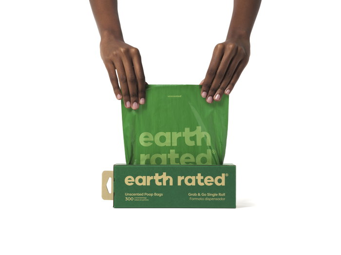 Earth Rated Rollo de Bolsas para Mascotas Sin Perfume 300 u