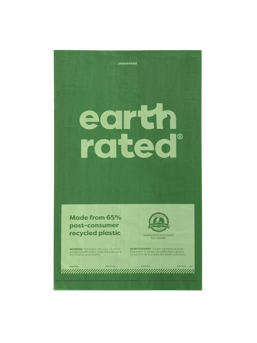 Earth Rated Rollo de Bolsas para Mascotas Sin Perfume 300 u