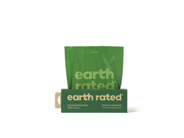 Earth Rated Rollo de Bolsas para Mascotas Sin Perfume 300 u